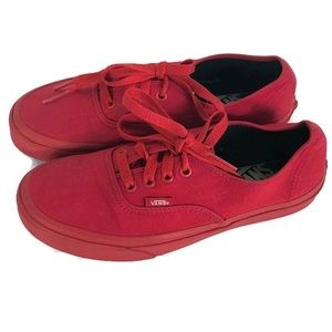 Vans Classic Canvas Skate Shoes Red Men’s Size 6